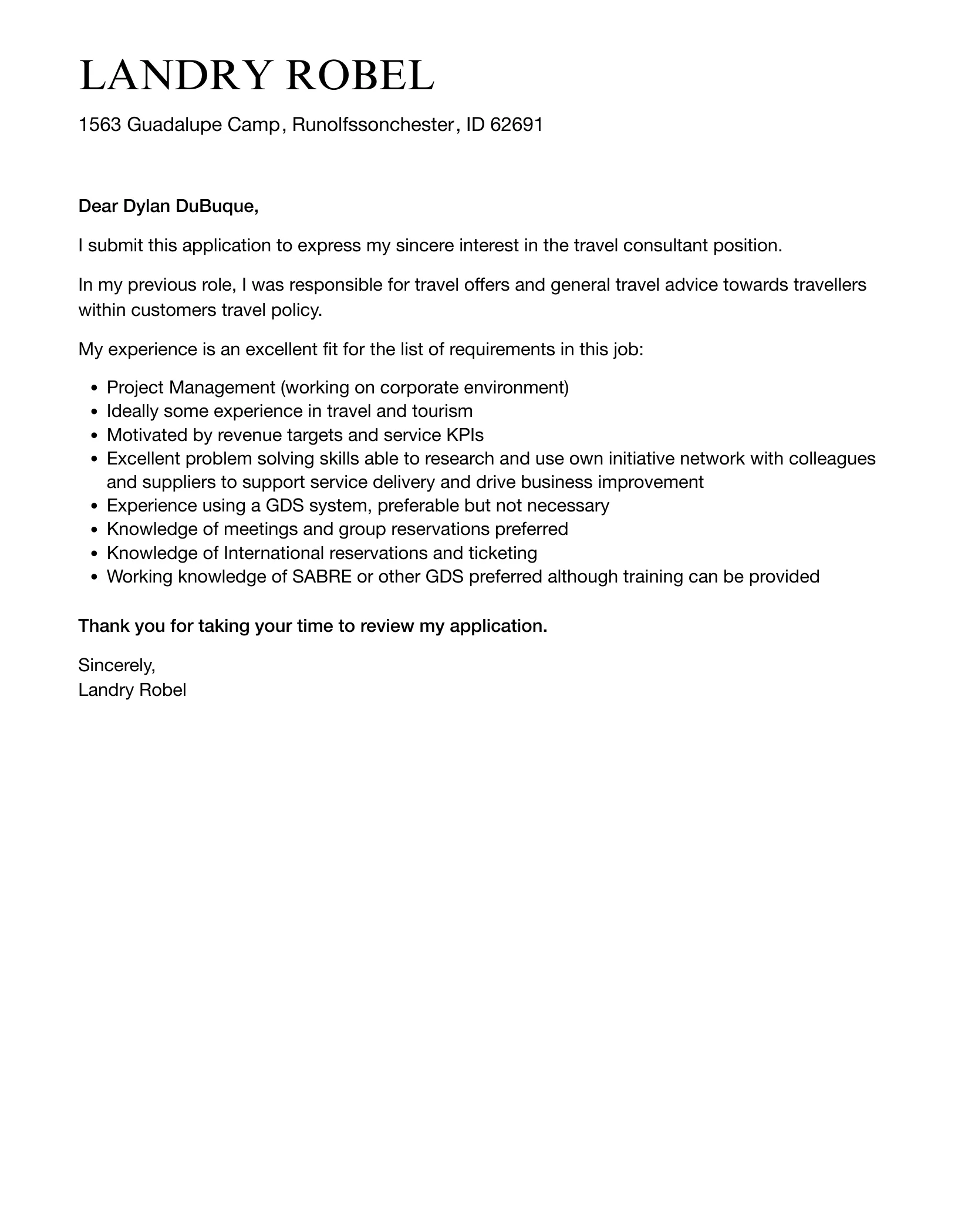 41264 cover letter travel consultant image6