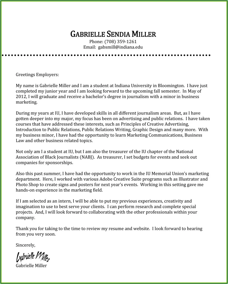 41265 cover letter formatting