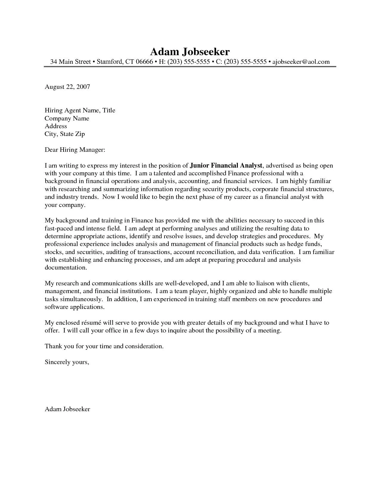 41268 personalizing cover letter