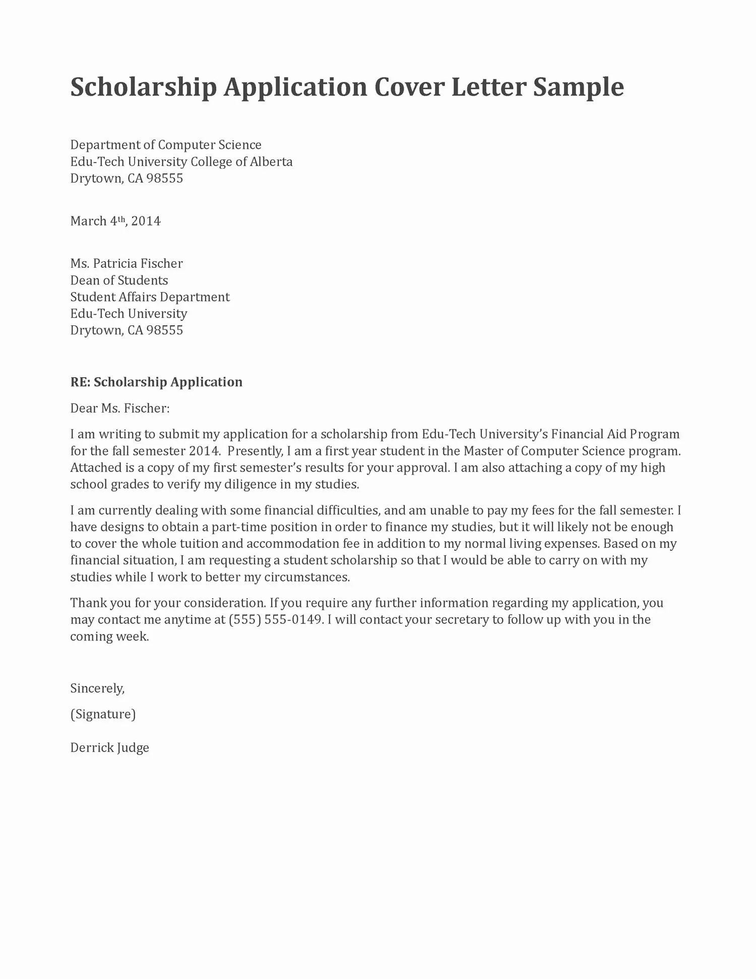 41275 scholarship cover letter writing