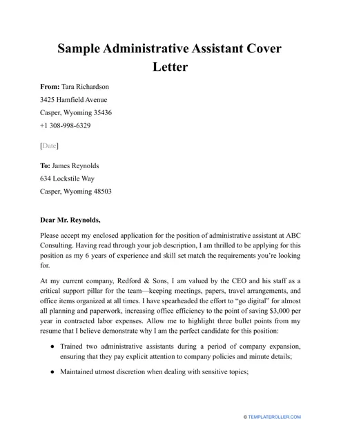 41278 cover letter keyword optimization