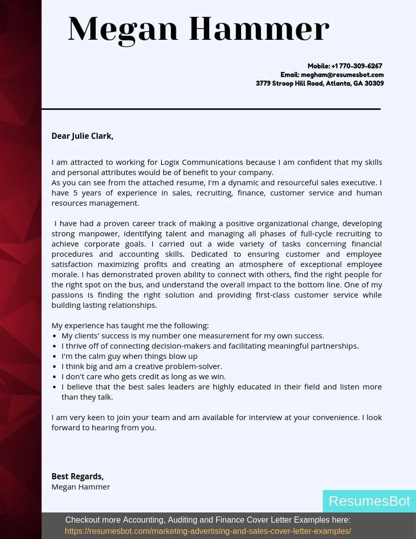 41288 ceo cover letter example
