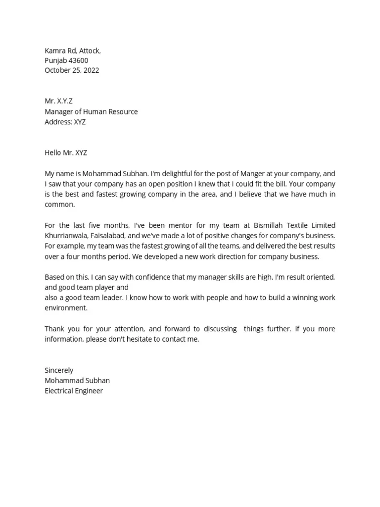 41290 cover letter importance