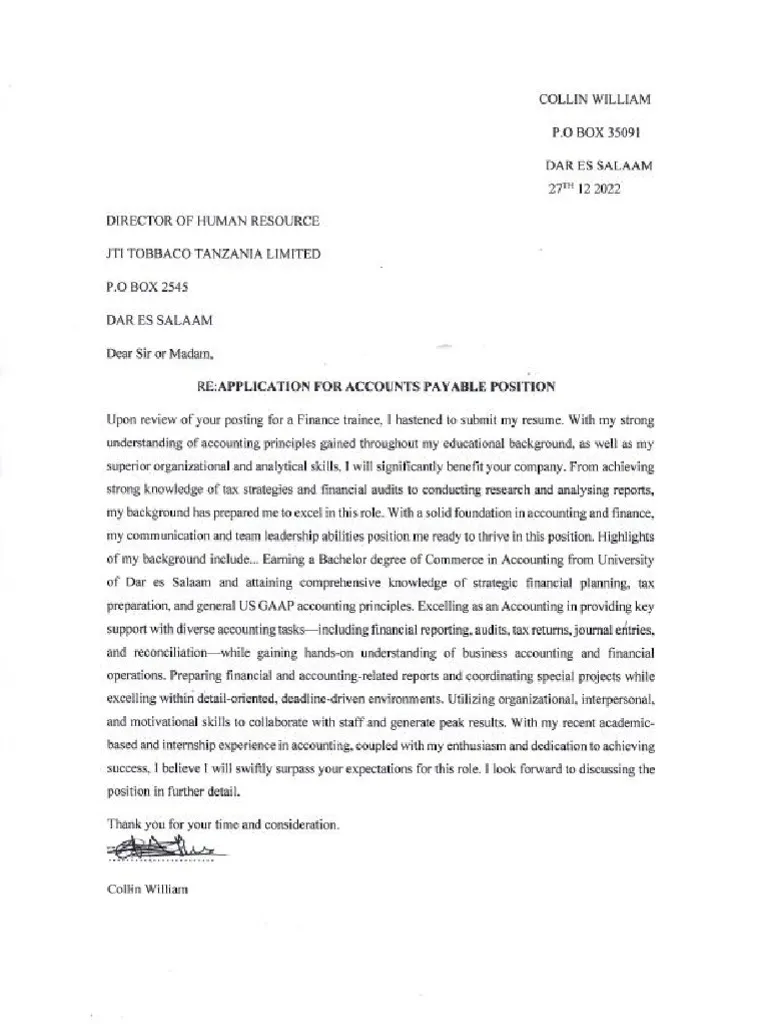 41290 skills focused candidate cover letter