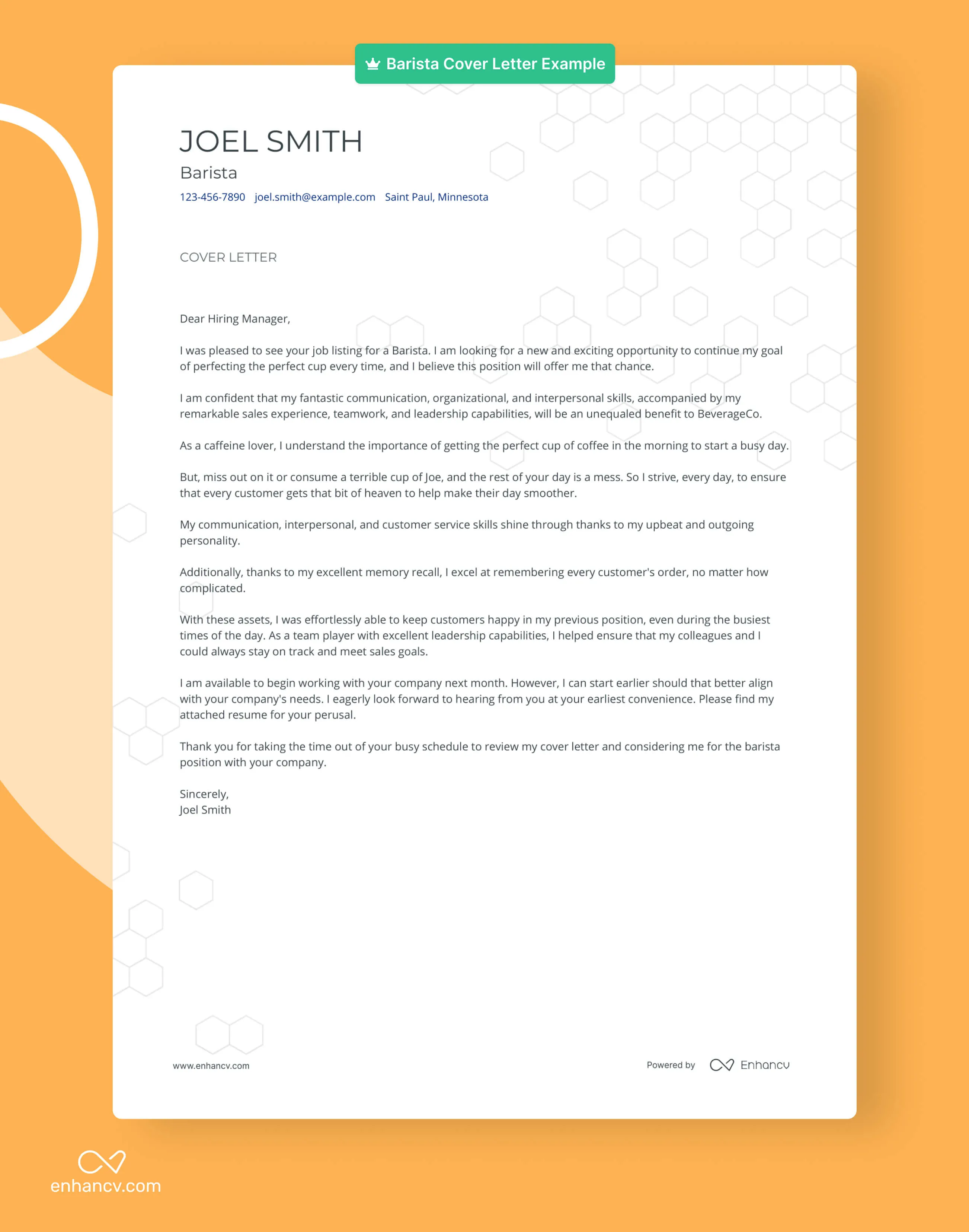 41301 transferable skills barista