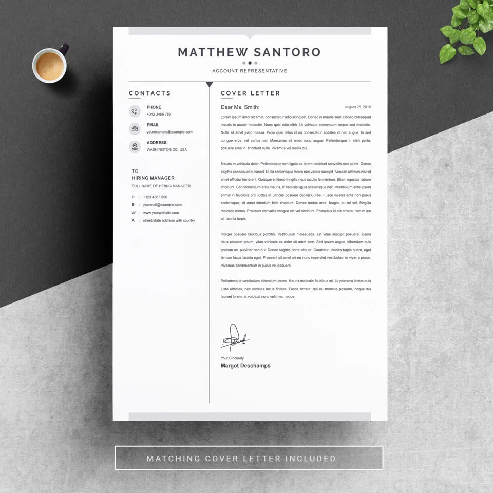 41306 cover letter formatting impact
