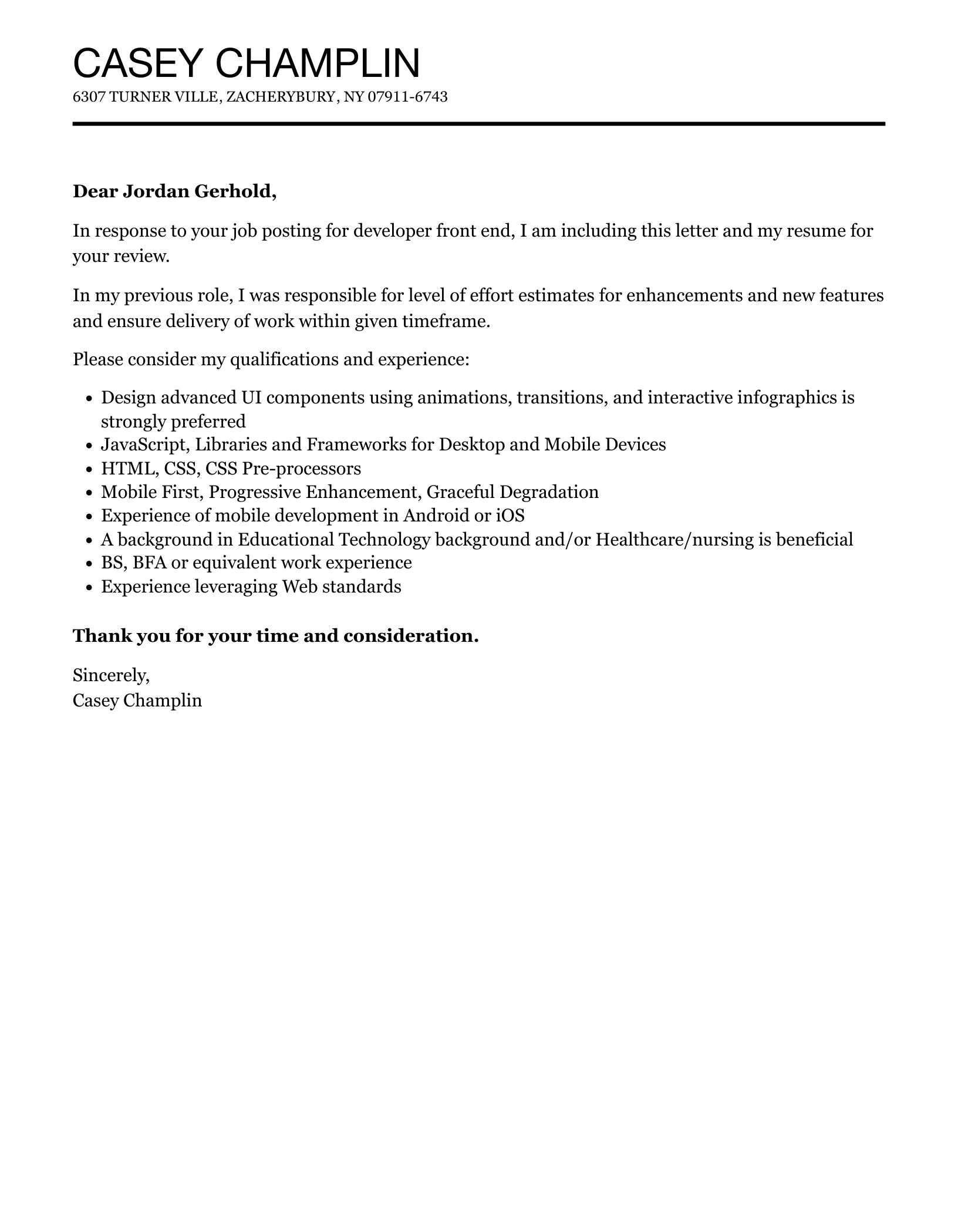 41307 frontend developer cover letter mistakes