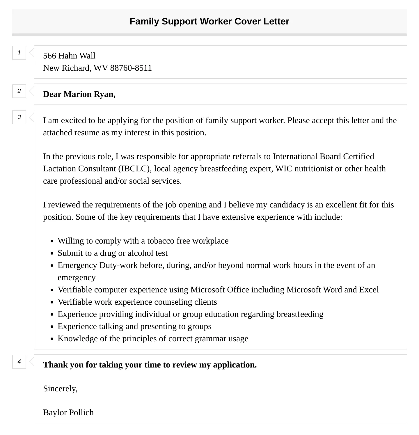 41326 cover letter feedback