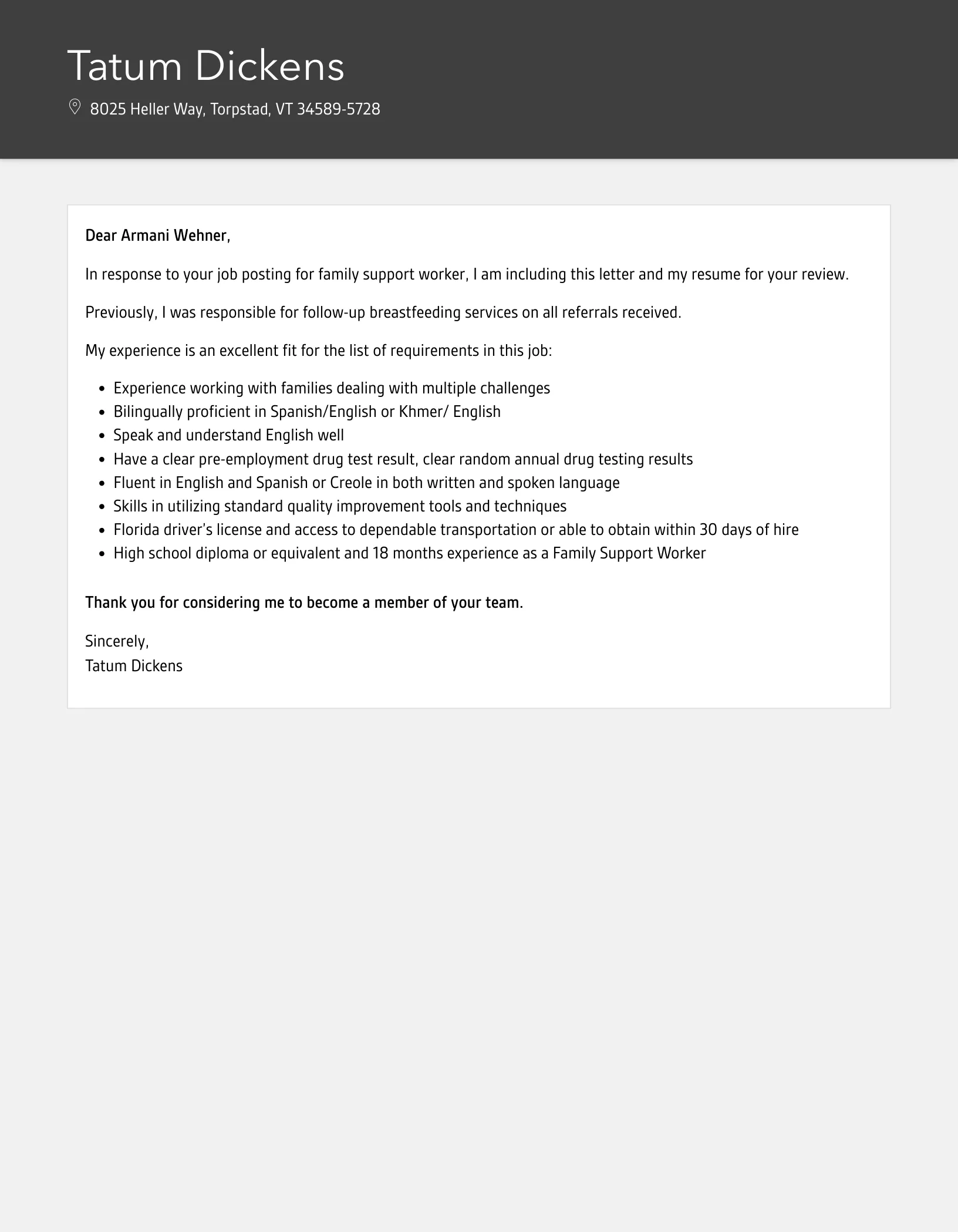 41326 family support worker application