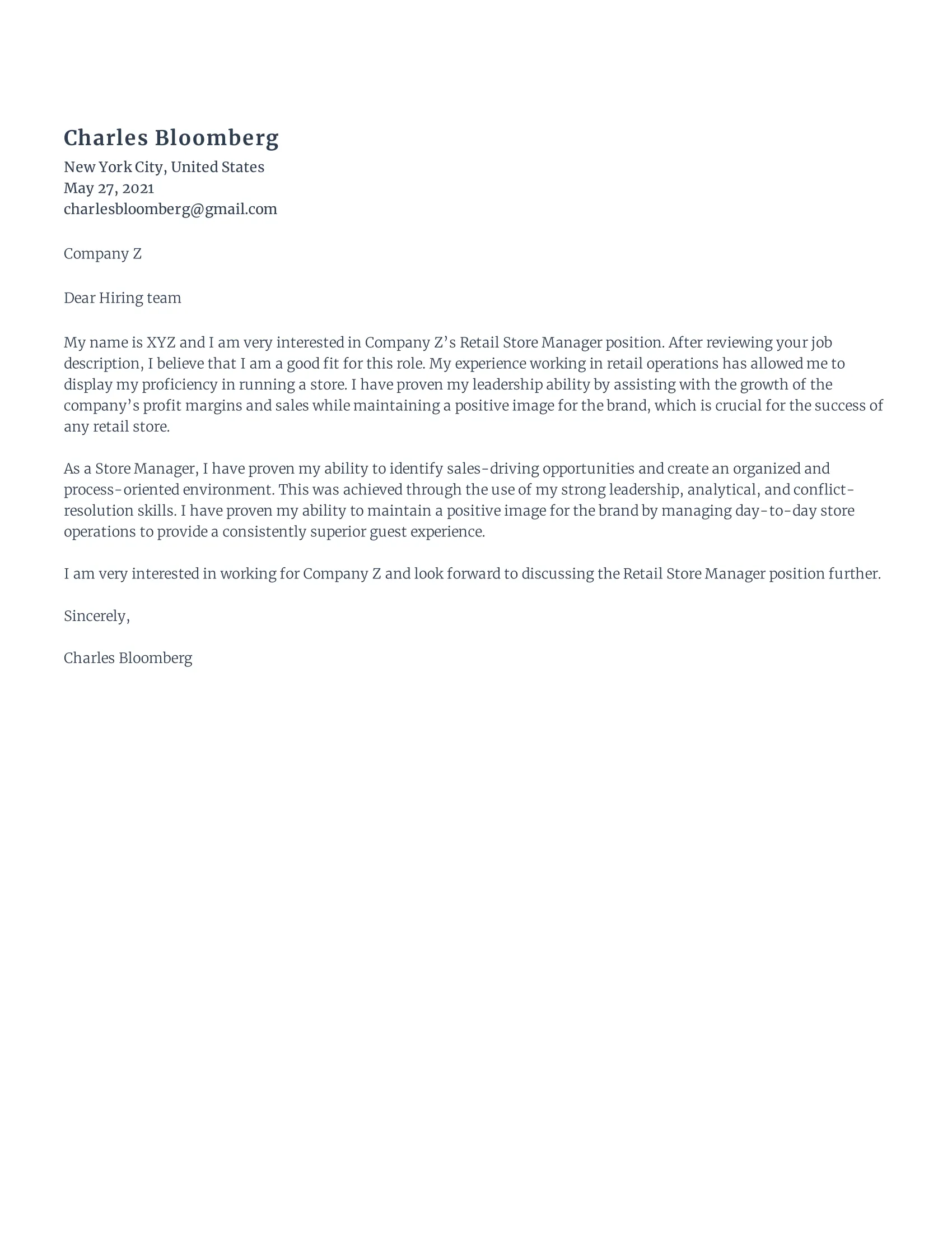 41329 store manager action verbs